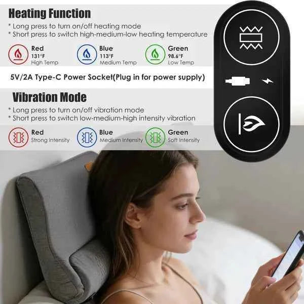 Ergonomic Pillow Memory Foam Cervical Massager