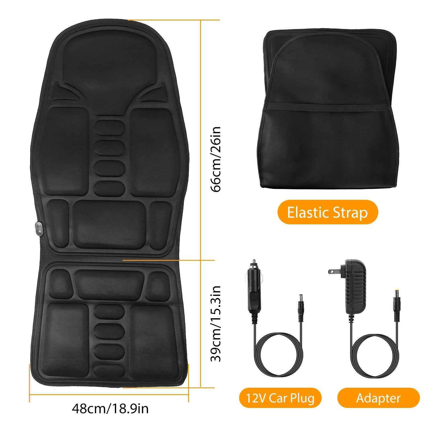 Electronic Back Massager Cushion with Heating Function