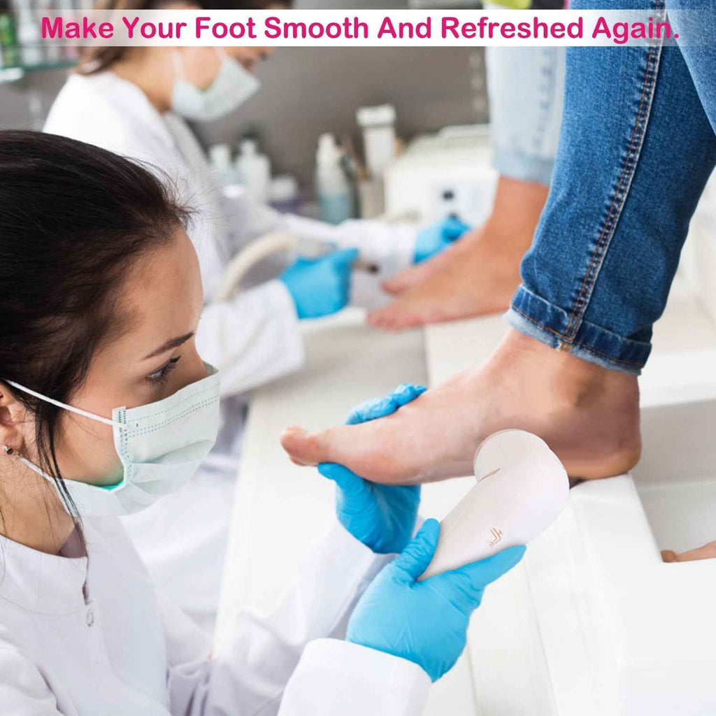 Rechargeable Electric Foot Callus Remover Foot File with Vacuum - 17 Pieces Kit