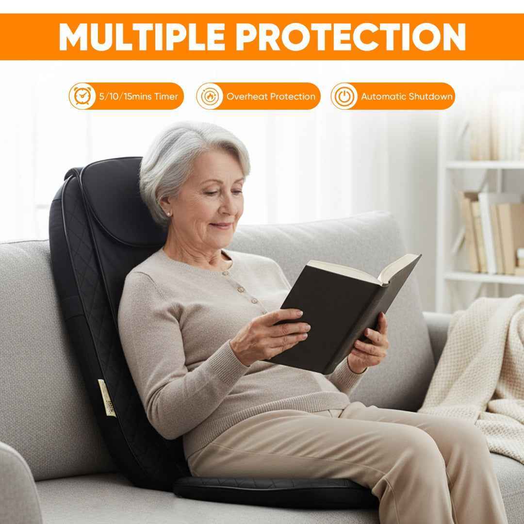 Vibrating Heating Pad Massage Chair with Remote