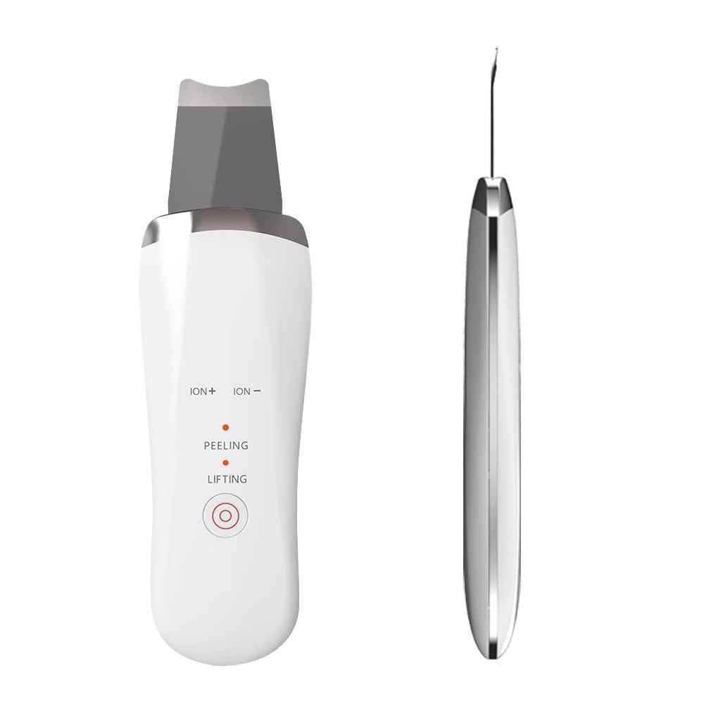 Electric Ultrasonic Skin Scrubber Face Spatula Home Ultrasonic Skin Scrubber Facial Cleaner Handheld Mini Derma Galvanica Tightening Face Scrubber Machine Skin Scrubber USB Ultrasonic - SYVELYA LABS