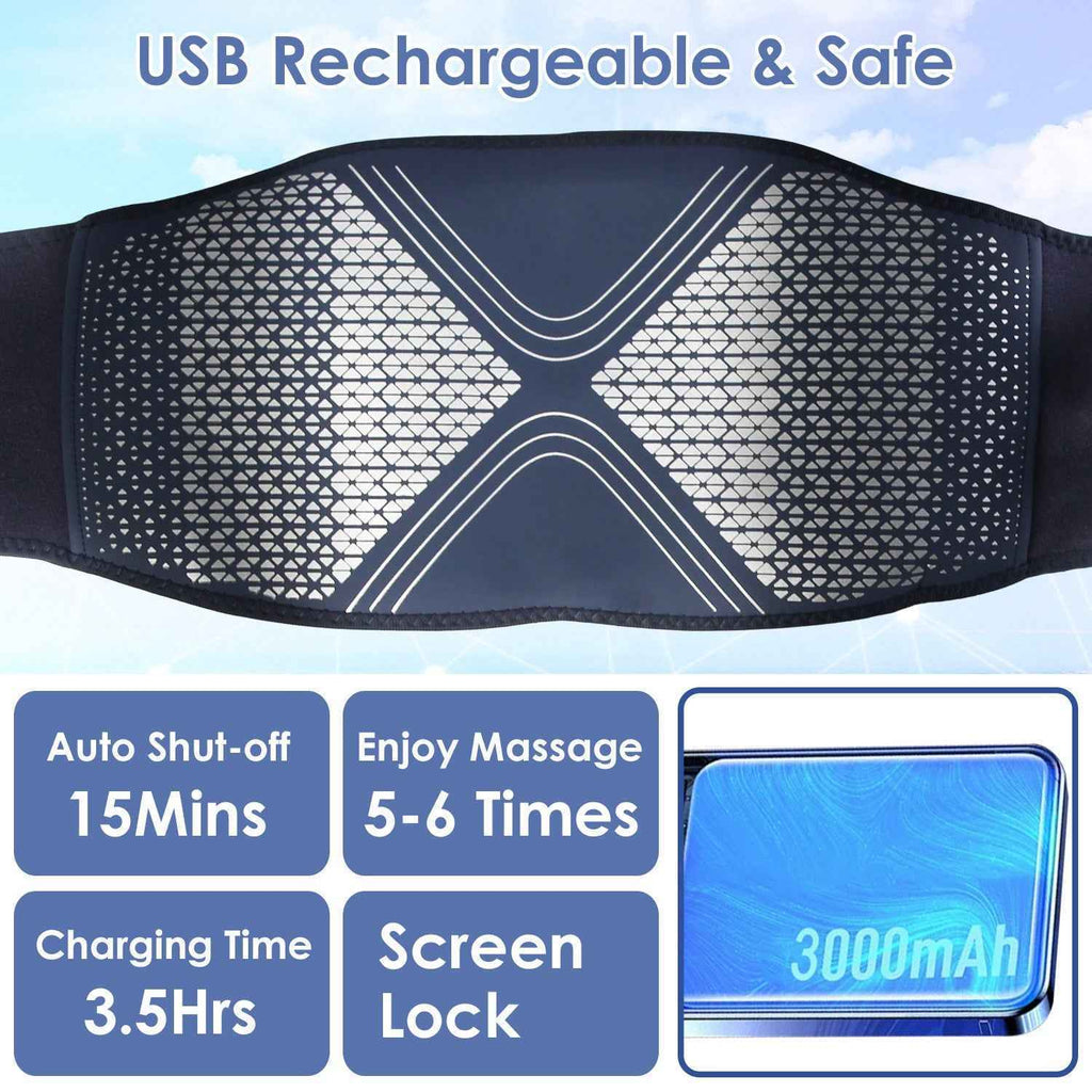 Wireless Air Compression Vibration Heating Lombar Massager