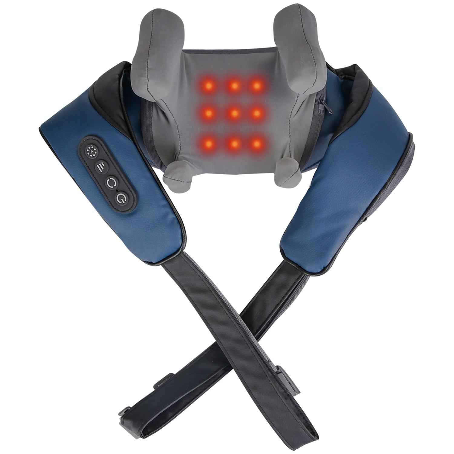 1Pc Electric Neck Shoulder Massager With Infrared Light Heating 3 Massage Modes Speeds Kneading Grasping Shiatsu Massage Pillow For Back Arms Thighs Release Pain - SYVELYA LABS