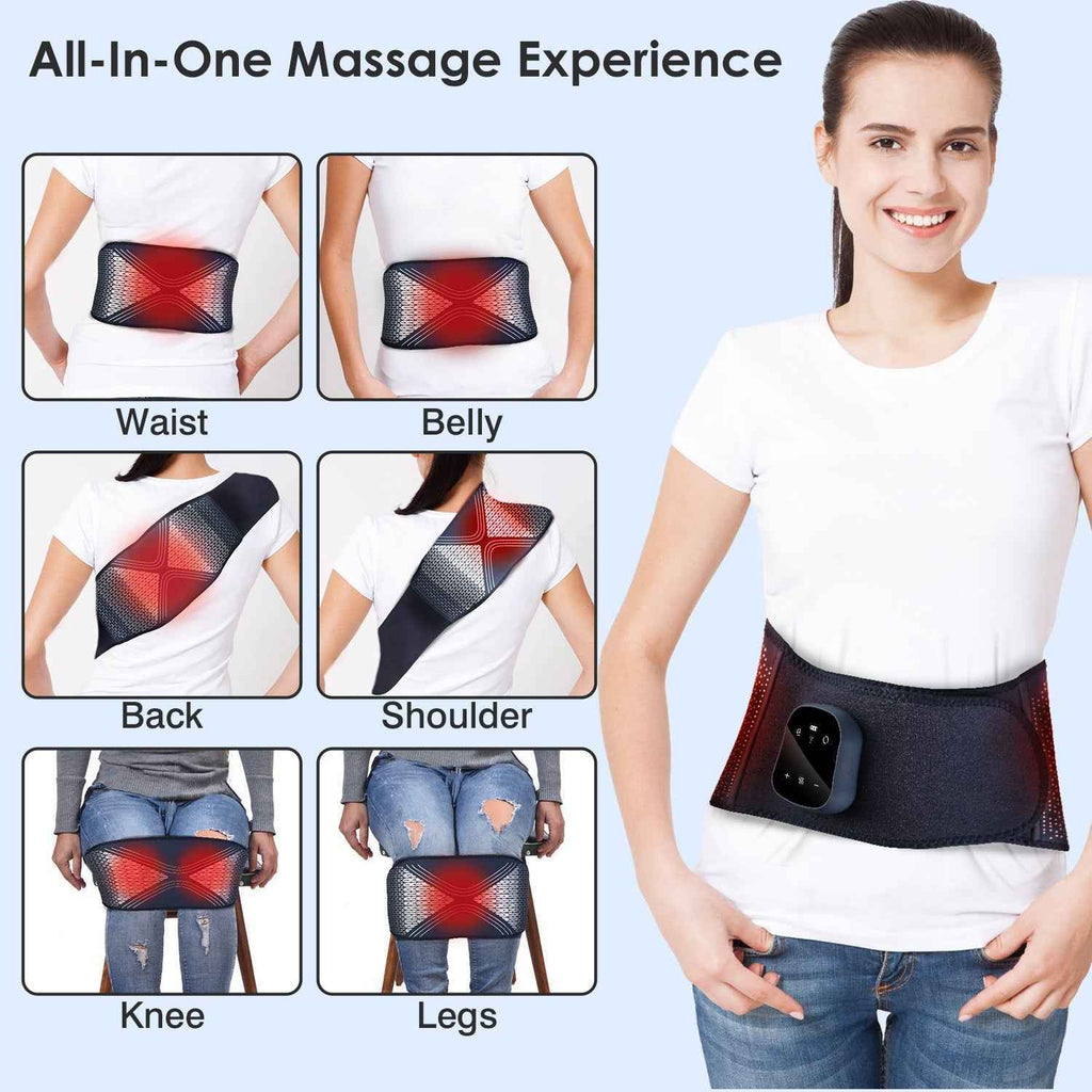 Wireless Air Compression Vibration Heating Lombar Massager