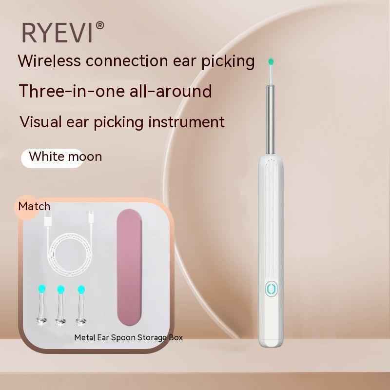 Wireless Smart HD Ear Pick with Luminous Endoscope
