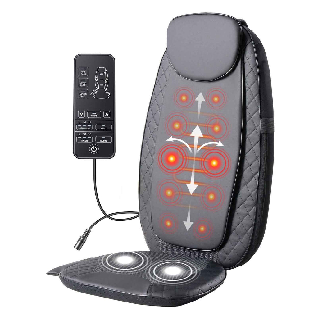Vibrating Heating Pad Massage Chair with Remote