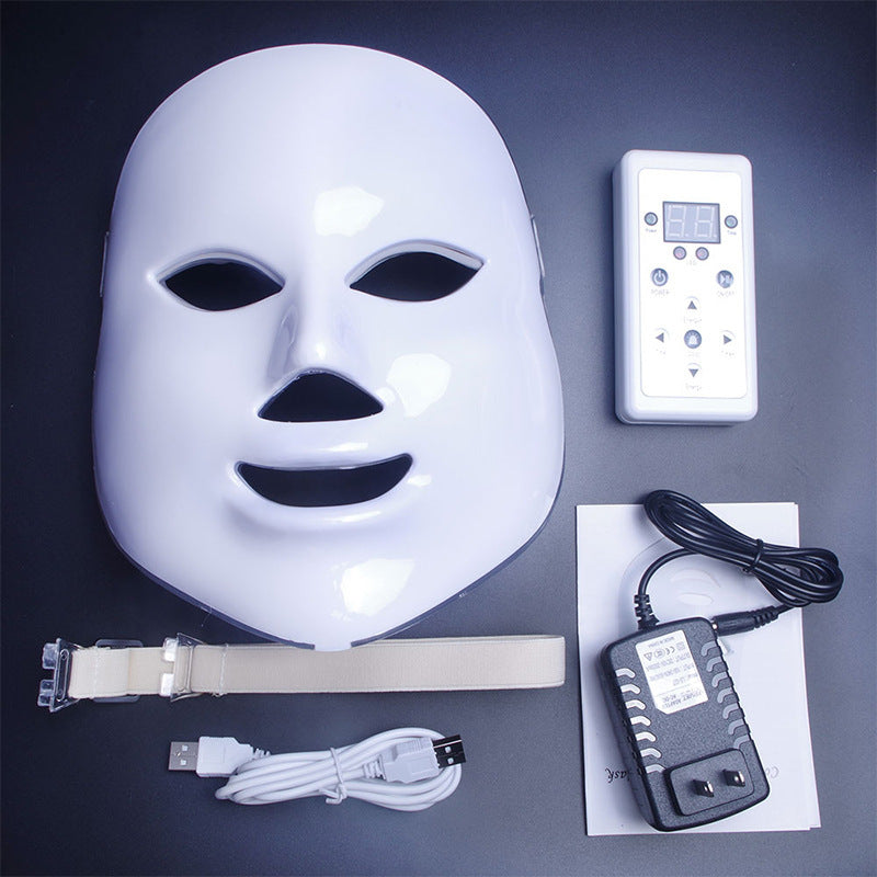 LED Seven Colors Beauty Face Mask Skin Glow & Rejuvenation