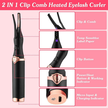 2 In 1 Electric Heating Eyelash Curler