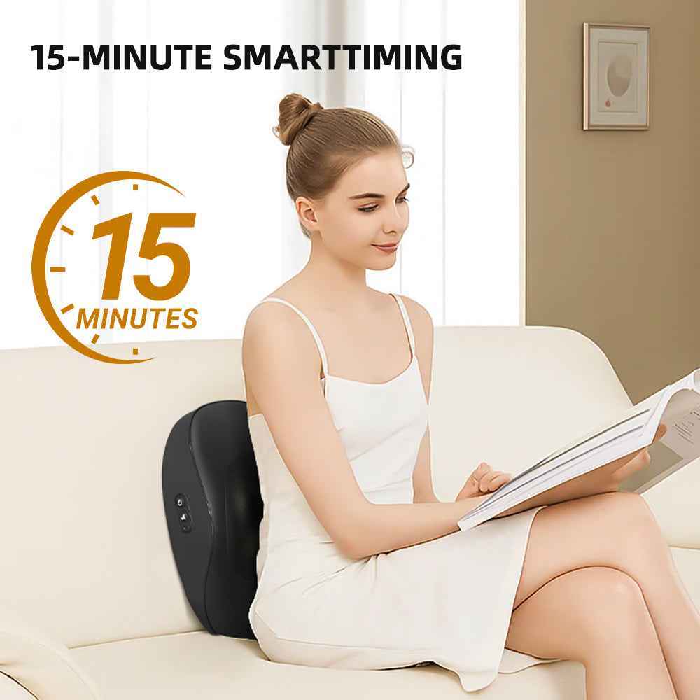 Smart Heated Massage Cushion for Neck, Back & Shoulders - SYVELYA LABS