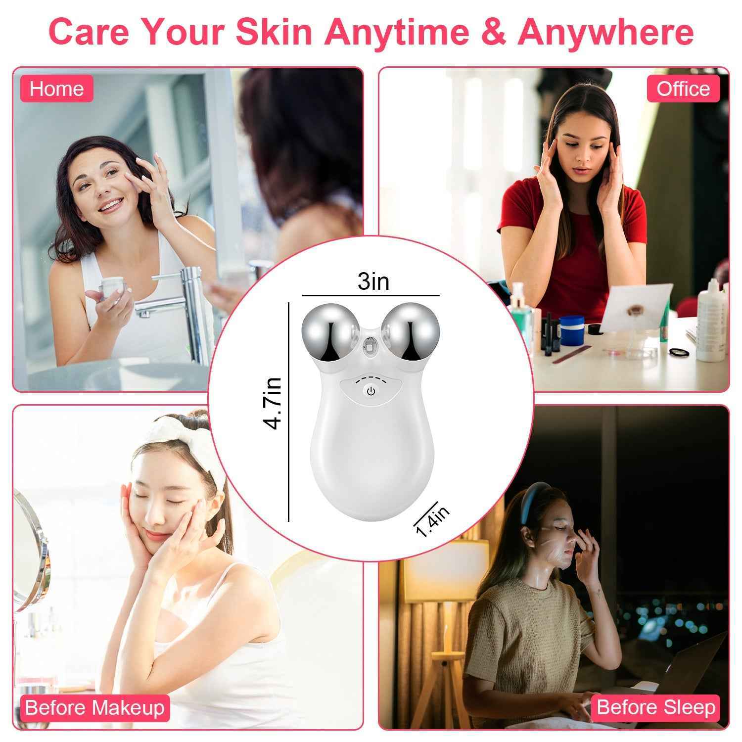 Rechargeable Intelligent Face and Neck Tightening Lifting Massager