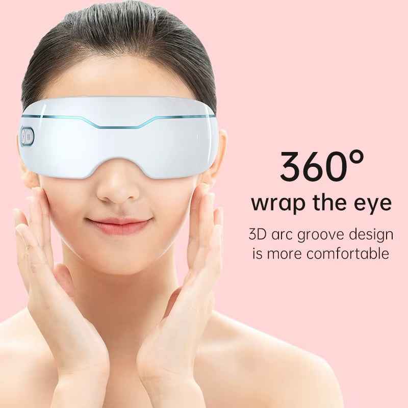 Smart Electric Eye Spa Air Compression Massager with Warming and Cooling Funtions