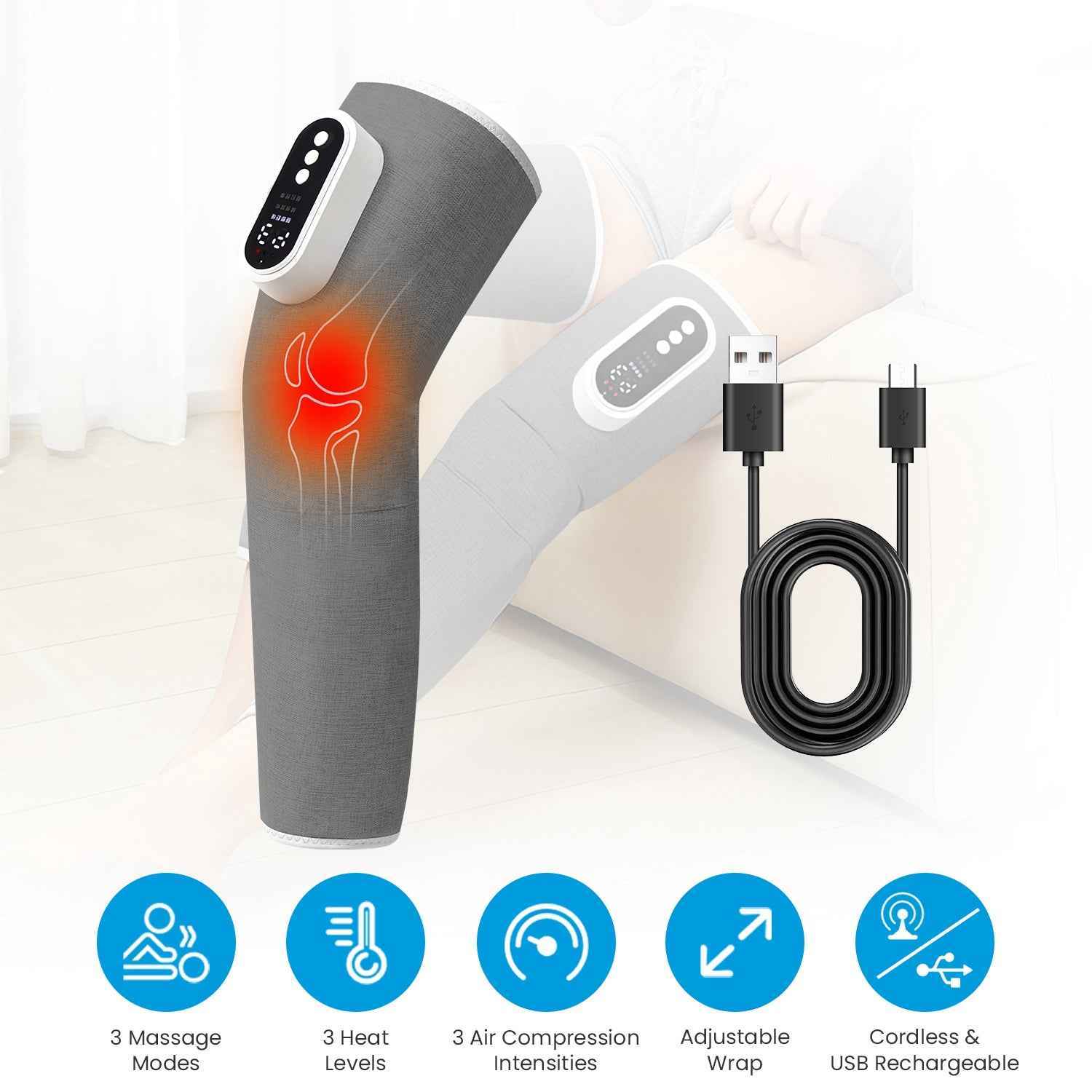 Knee and Leg Air Compression Massager