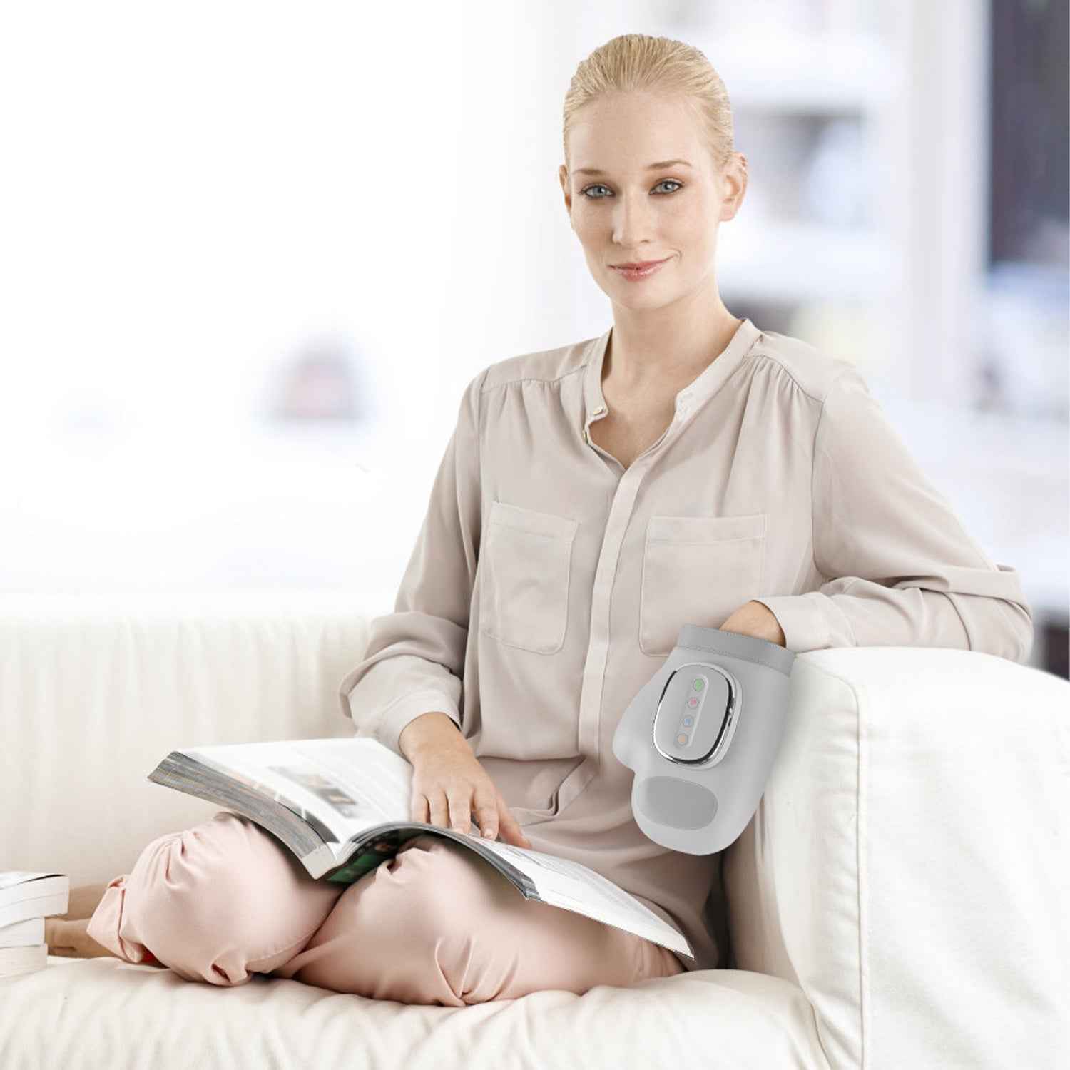 Heat Compression Cordless Hand Massager For Arthritis