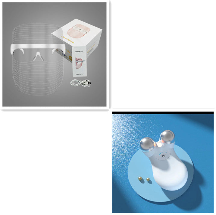 LED Three-color Skin Rejuvenation Beauty Mask