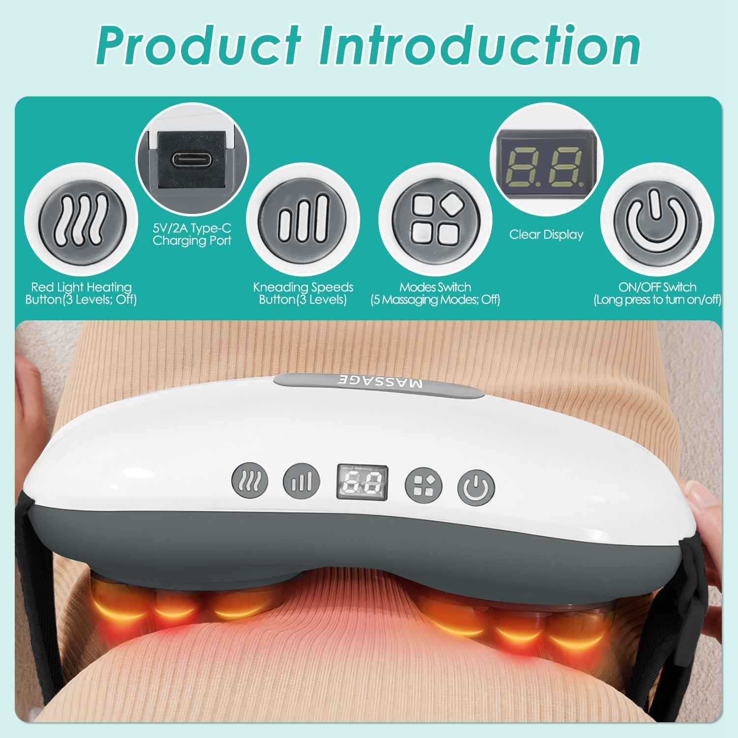 Electric Abdominal Fat Burning Massager
