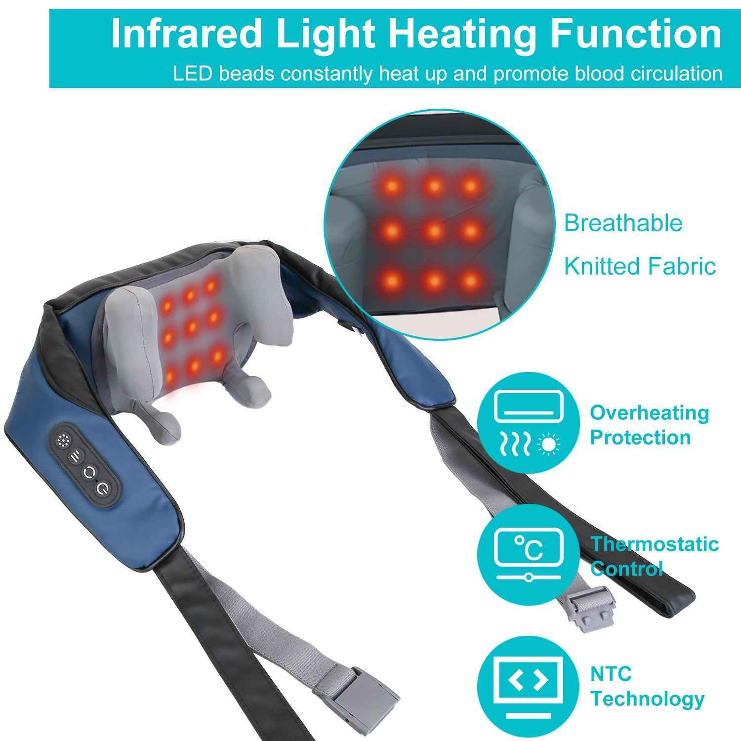 Electric Shiatsu Neck and Shoulder Massager