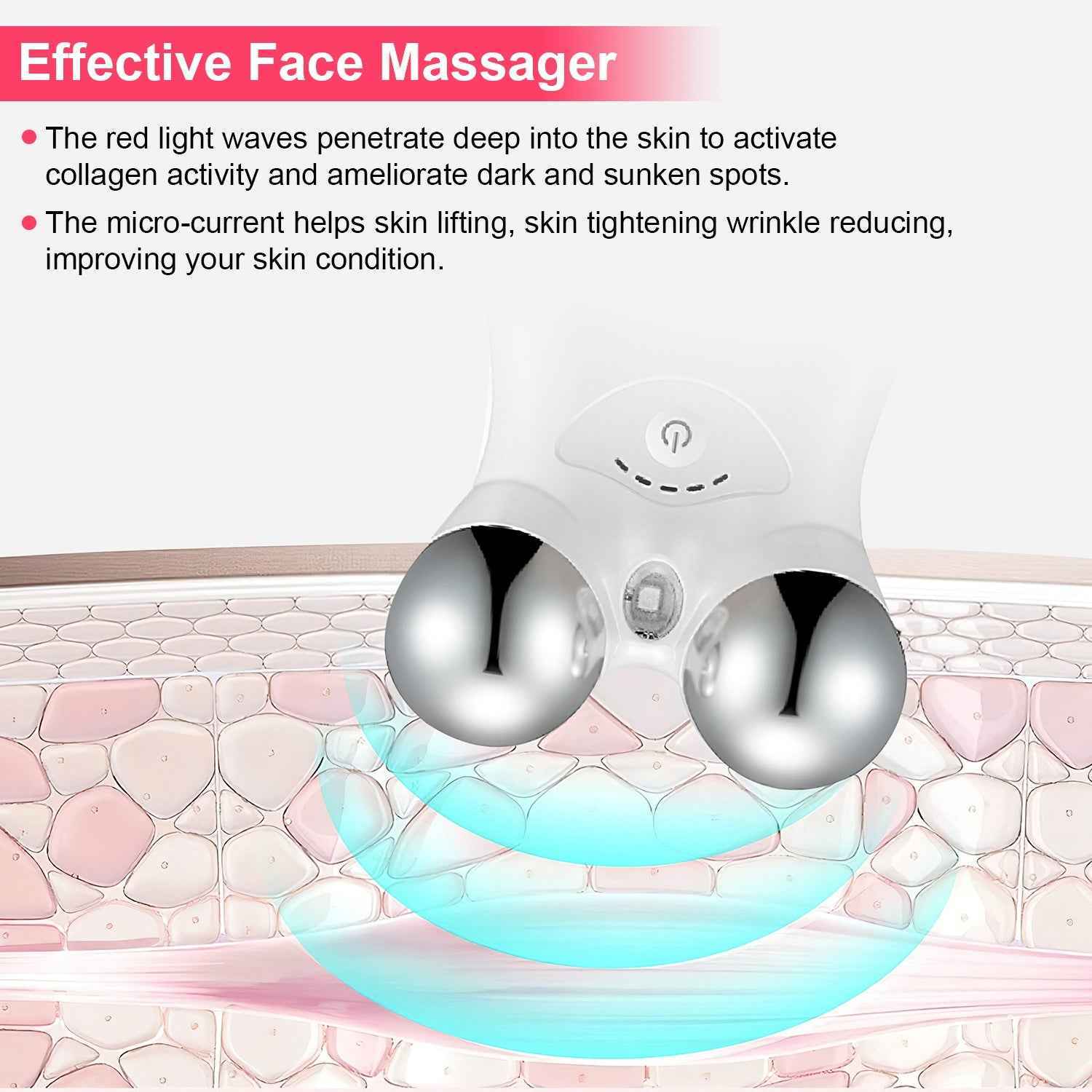 Rechargeable Intelligent Face and Neck Tightening Lifting Massager