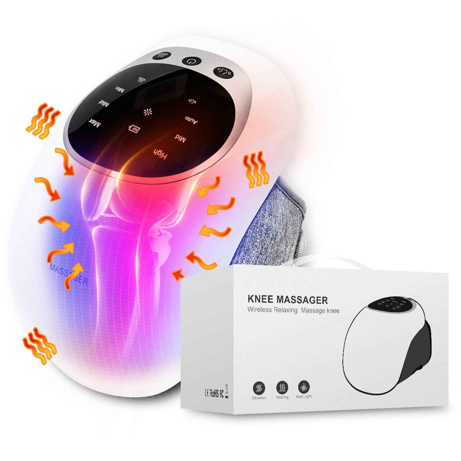 Wireless LED Heating Knee Massager