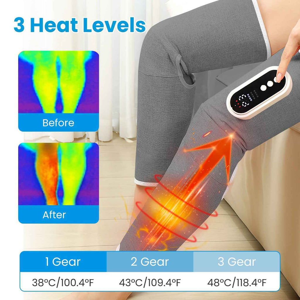 Cordless Heating Air Compression Knee Massager
