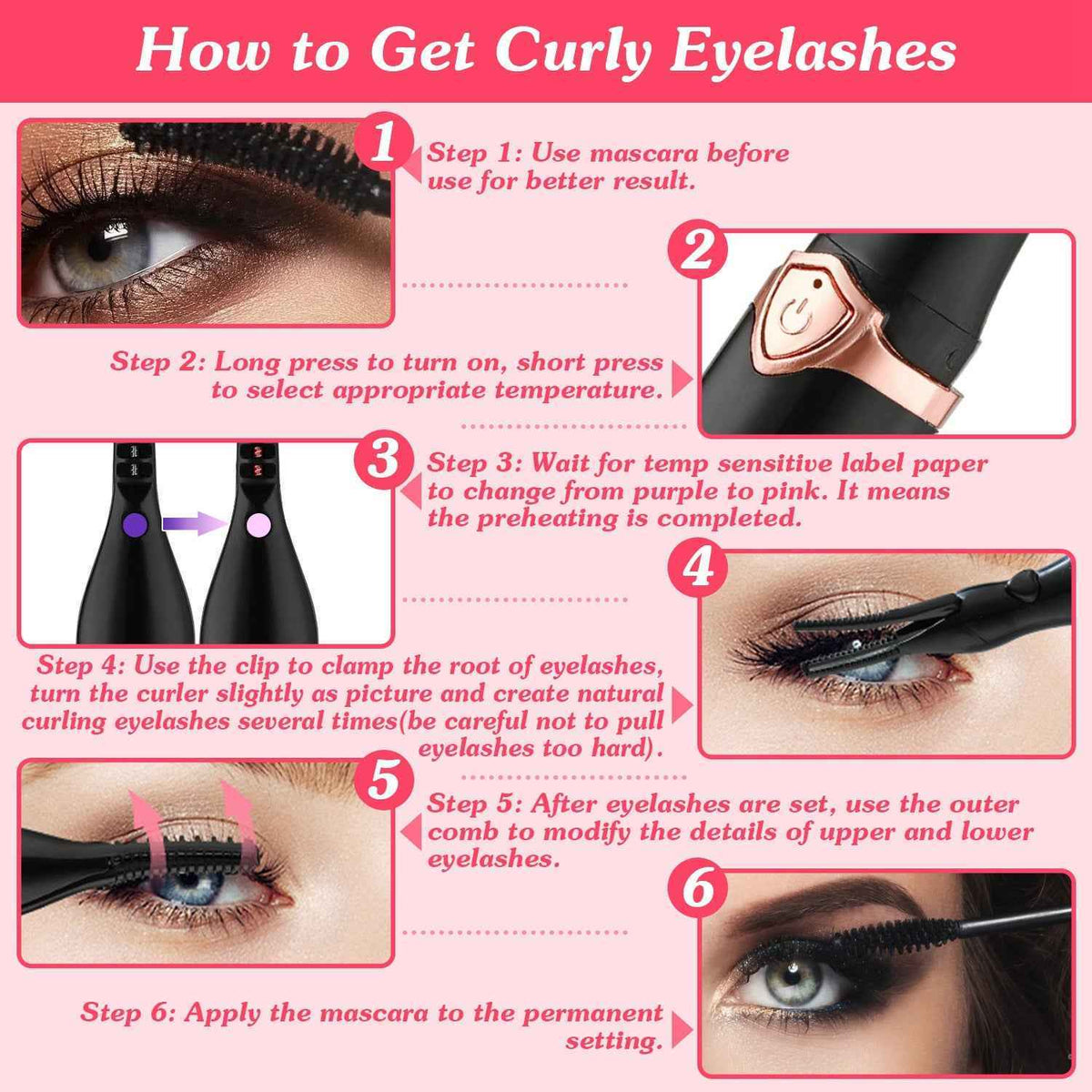 2 In 1 Electric Heating Eyelash Curler