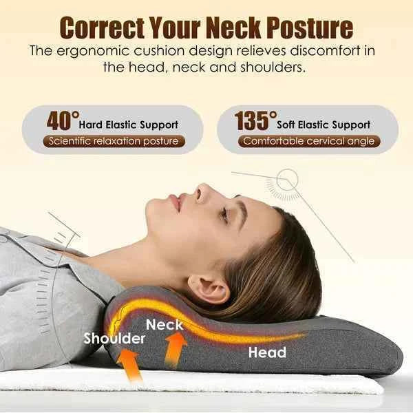 Ergonomic Pillow Memory Foam Cervical Massager