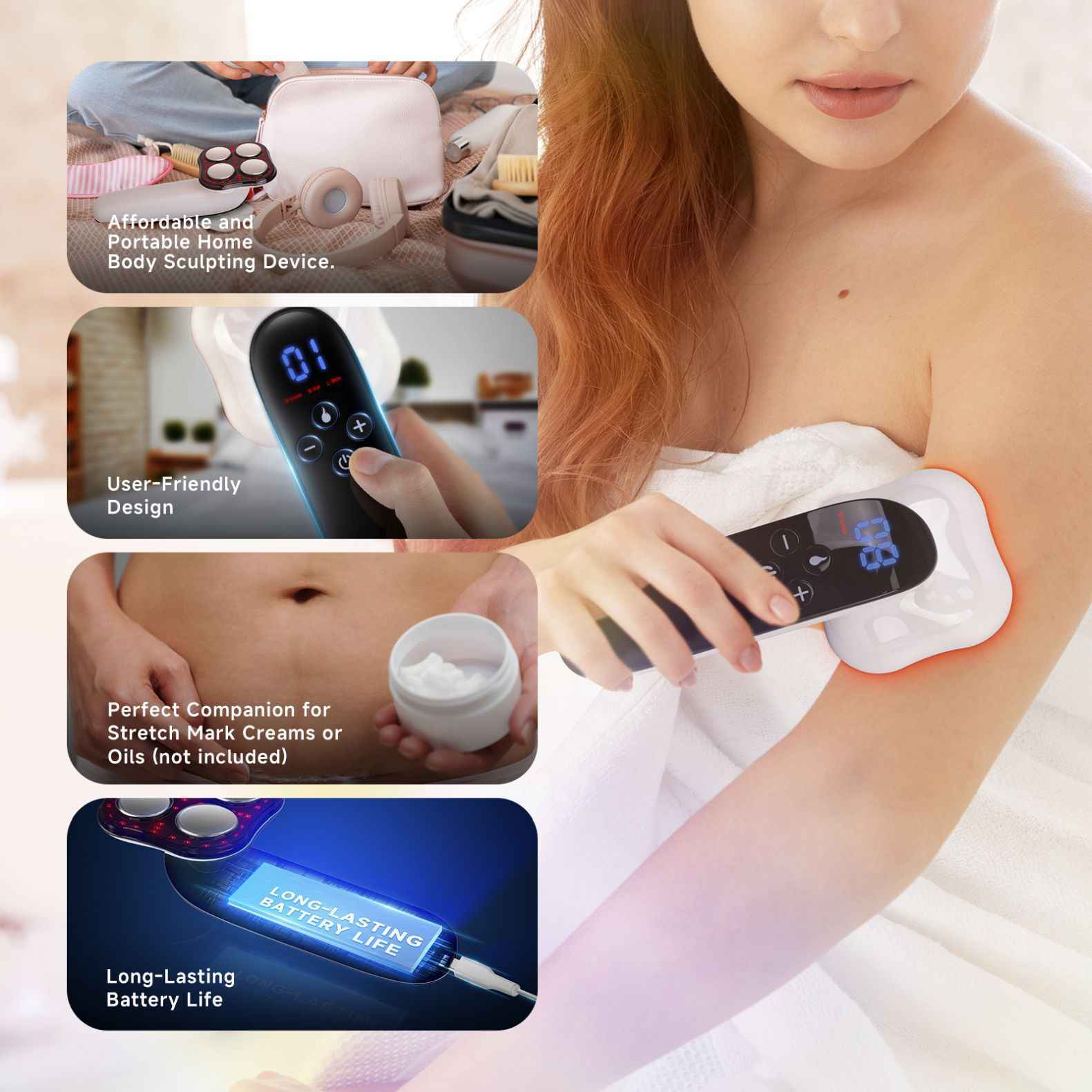 Electronic Anti Cellulite Massager Device
