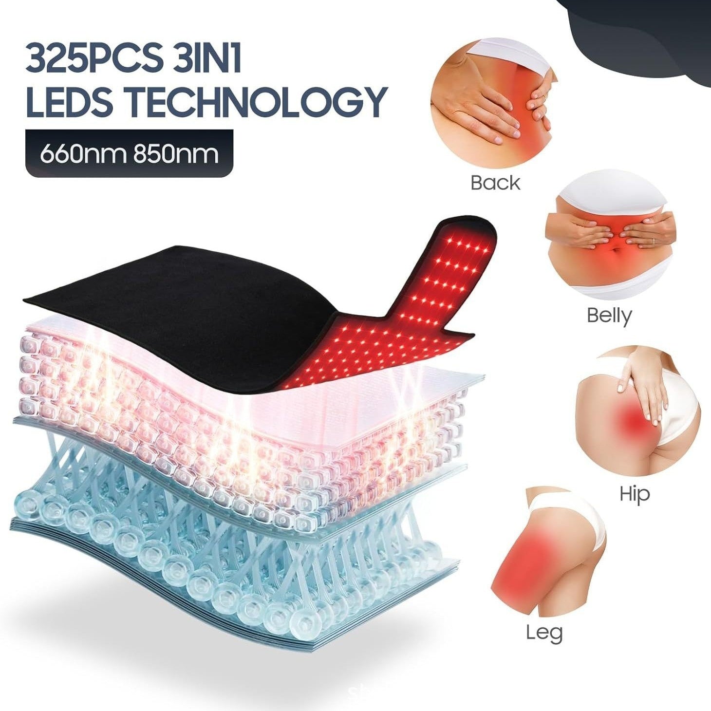 Red Light Therapy Heating Body Pad for Full Body Relief