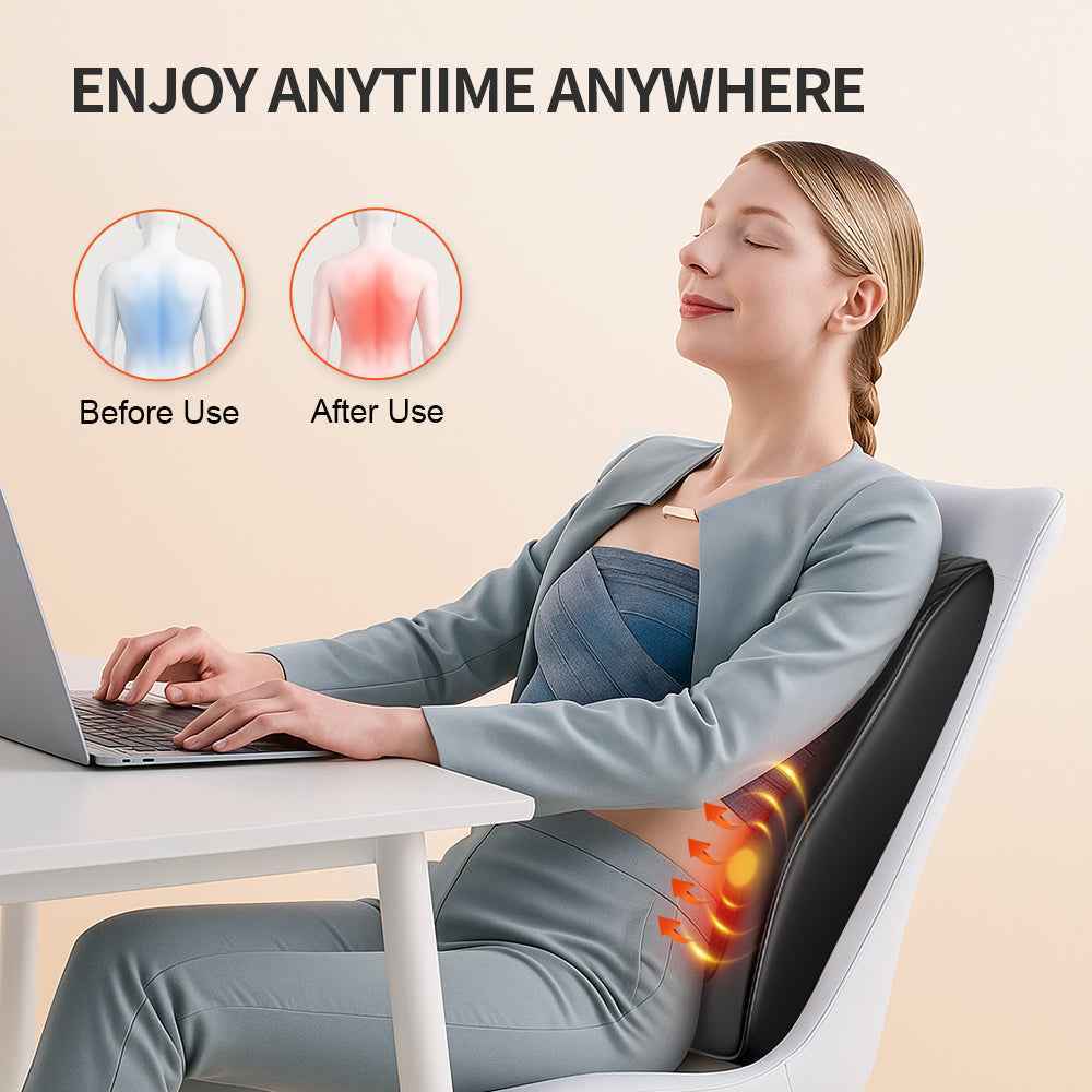 3 Speeds Vibrations Neck Heating Massage Relaxing Pillow