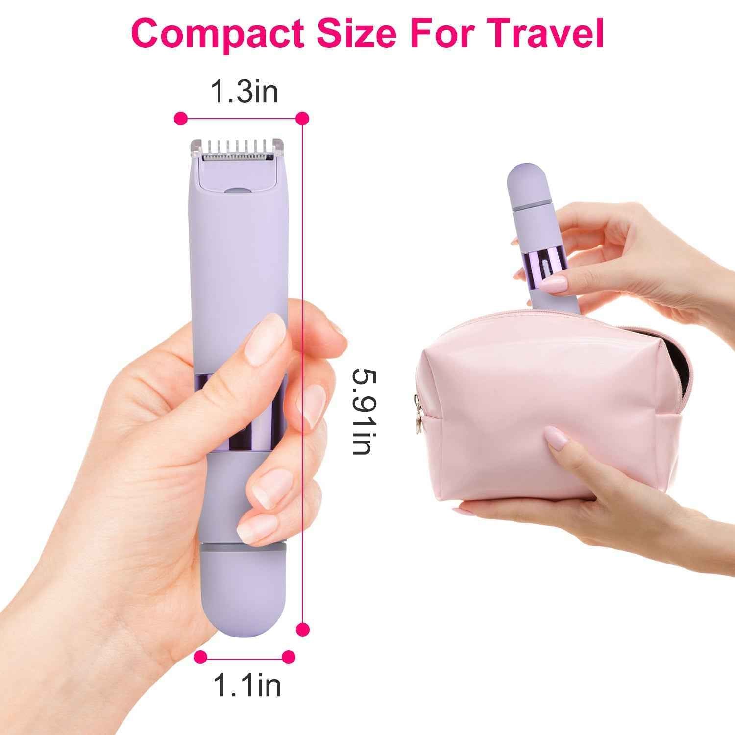 Rechargeable 2 In 1 Wireless Electric Dual Head Trimmer for Women