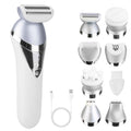 7 In 1 Electric Razor For Women Lady Hair Removal Epilators For Leg Face Arm Bikini Armpit Public Hairs IPX6 Wet And Dry Use Cordless Rechargeable Whole Body Trimmer And Shaver Kit - SYVELYA LABS