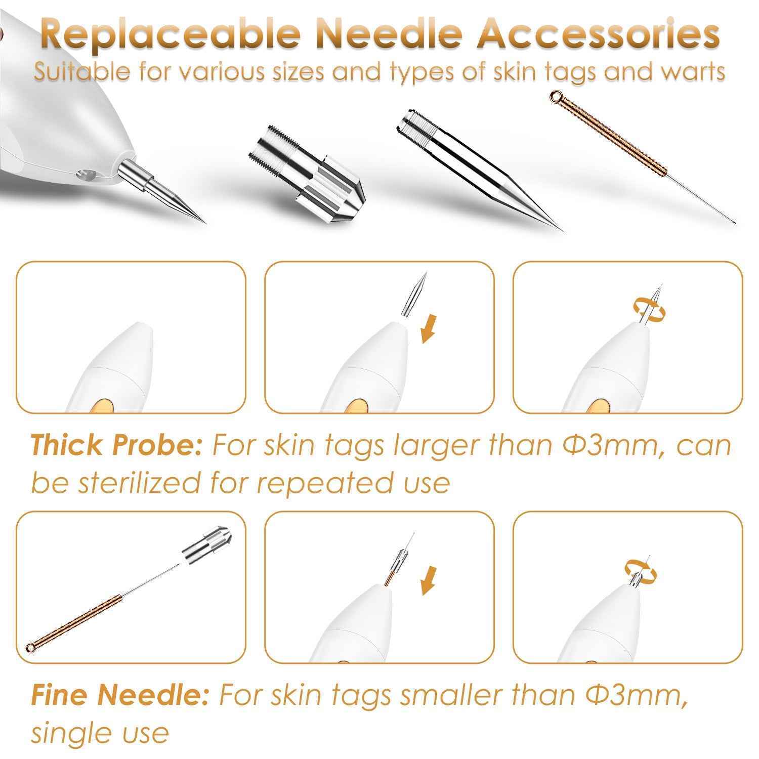 Rechargeable Led Skin Tag Remover Pen 9 Intensity
