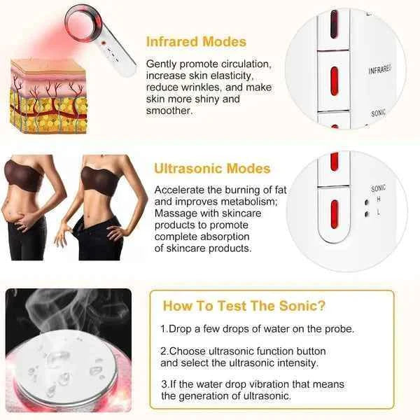3 In 1 Multifunctional Ultrasonic Body Shaping Toning Device