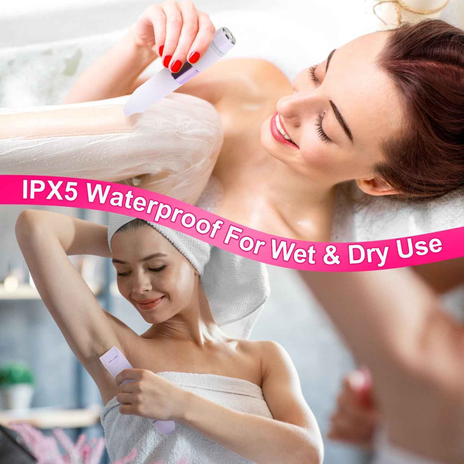 Rechargeable 2 In 1 Wireless Electric Dual Head Trimmer for Women
