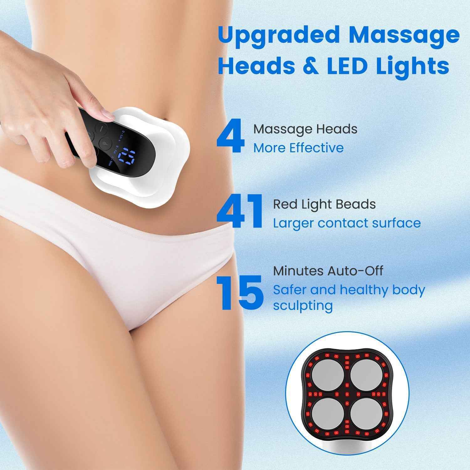 Cordless Body Shaping Anti Cellulite Heating Massager
