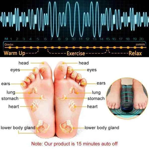 Electric EMS Foot Massage Stimulator Pad