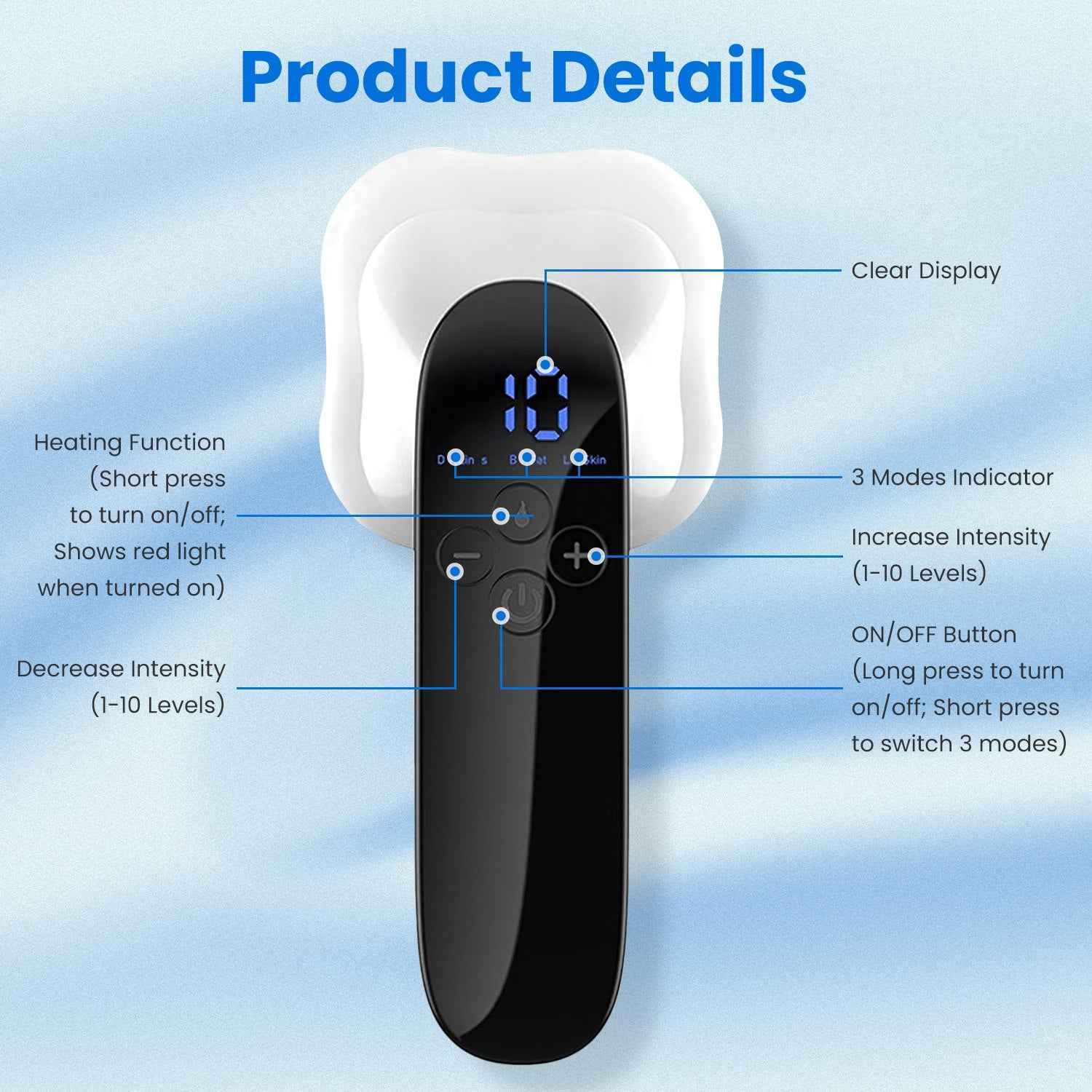 Cordless Body Shaping Anti Cellulite Heating Massager