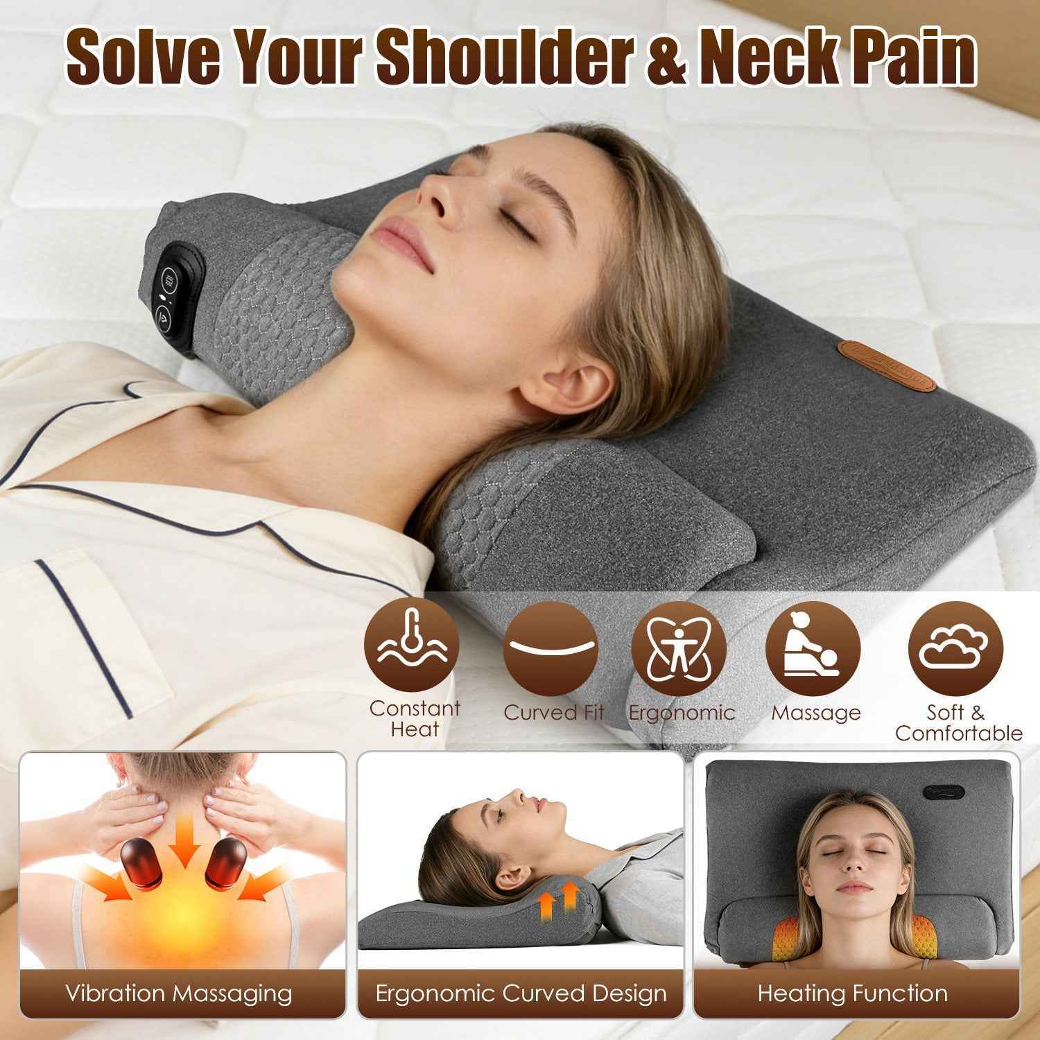 Ergonomic Neck Massager Pillow