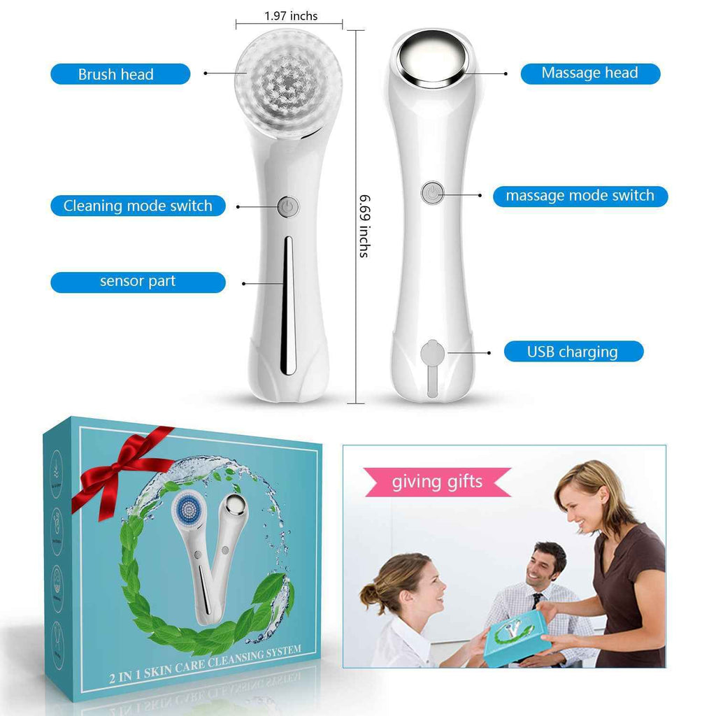 3 in 1 Rechargeable Facial Cleansing Exfoliating Brush