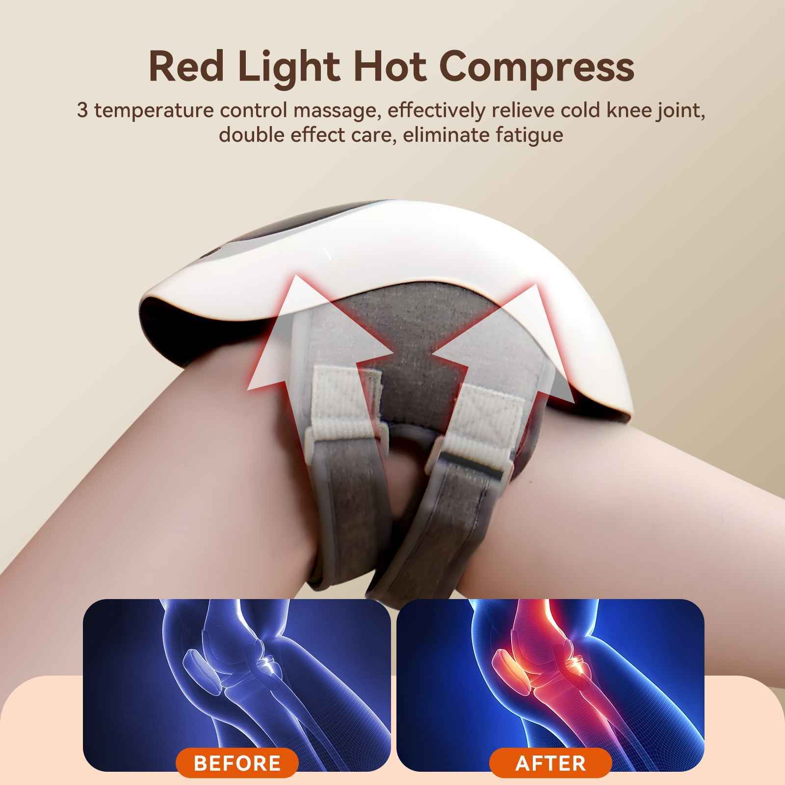 Wireless LED Heating Knee Massager
