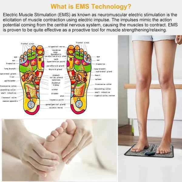 Electric EMS Foot Massage Stimulator Pad