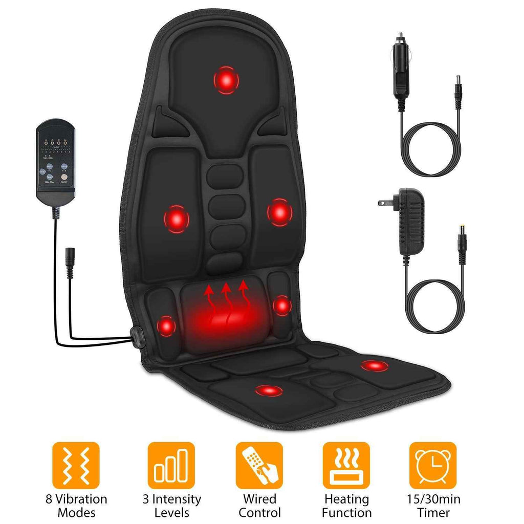 Electronic Back Massager Cushion with Heating Function