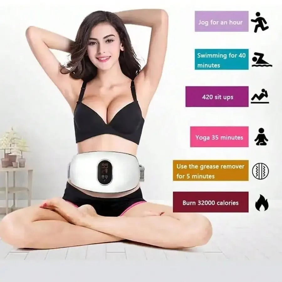 Electric Slimming Abdominal Massager Belt With Light Therapy