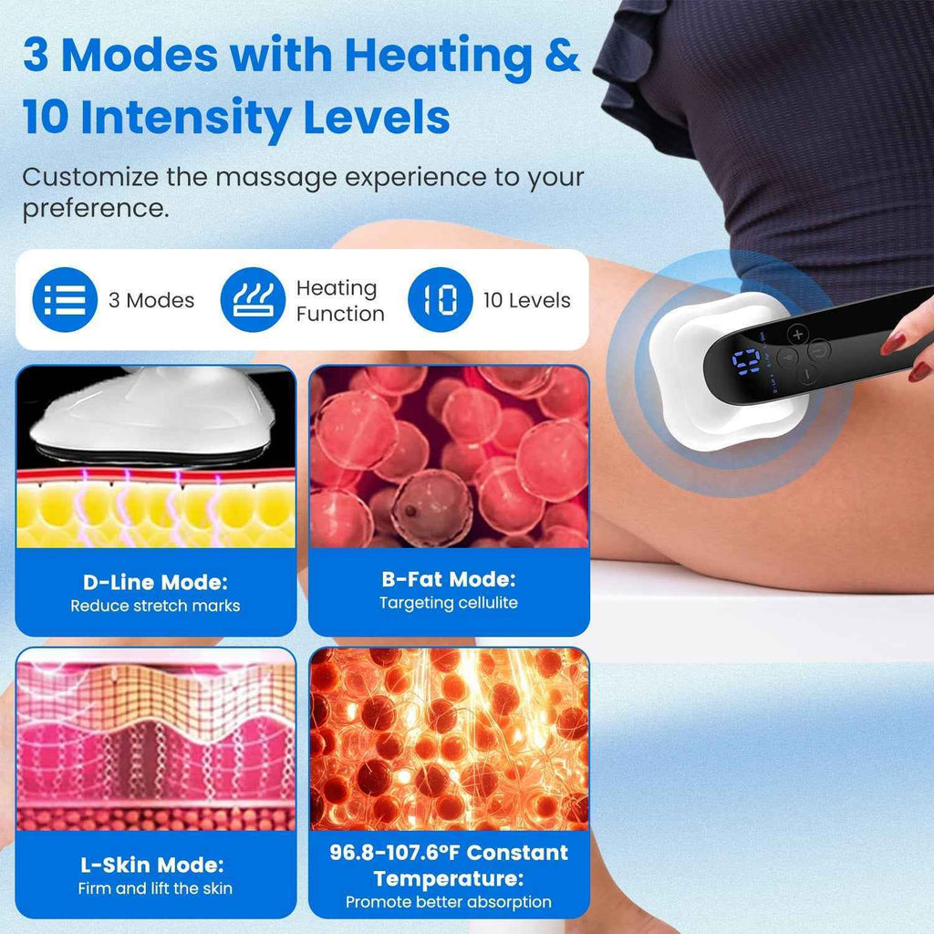 Cordless Body Shaping Anti Cellulite Heating Massager