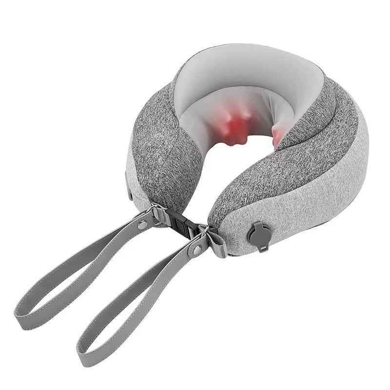 Electric U Shape Shiatsu Kneading Portable Neck Massage Pillow