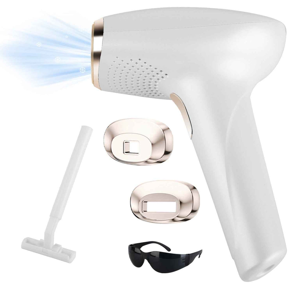 3 In 1 Ice Cooling Laser Hair Removal Painless Permanent At-Home IPL Hair Removal With 999,999 Flashes 9 Energy Levels 2 Modes For Armpits Legs Arms Bikini Line - SYVELYA LABS