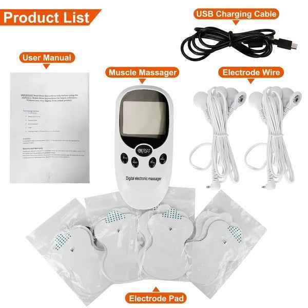 Electric Muscle Stimulator Dual Channels Pulse Massager
