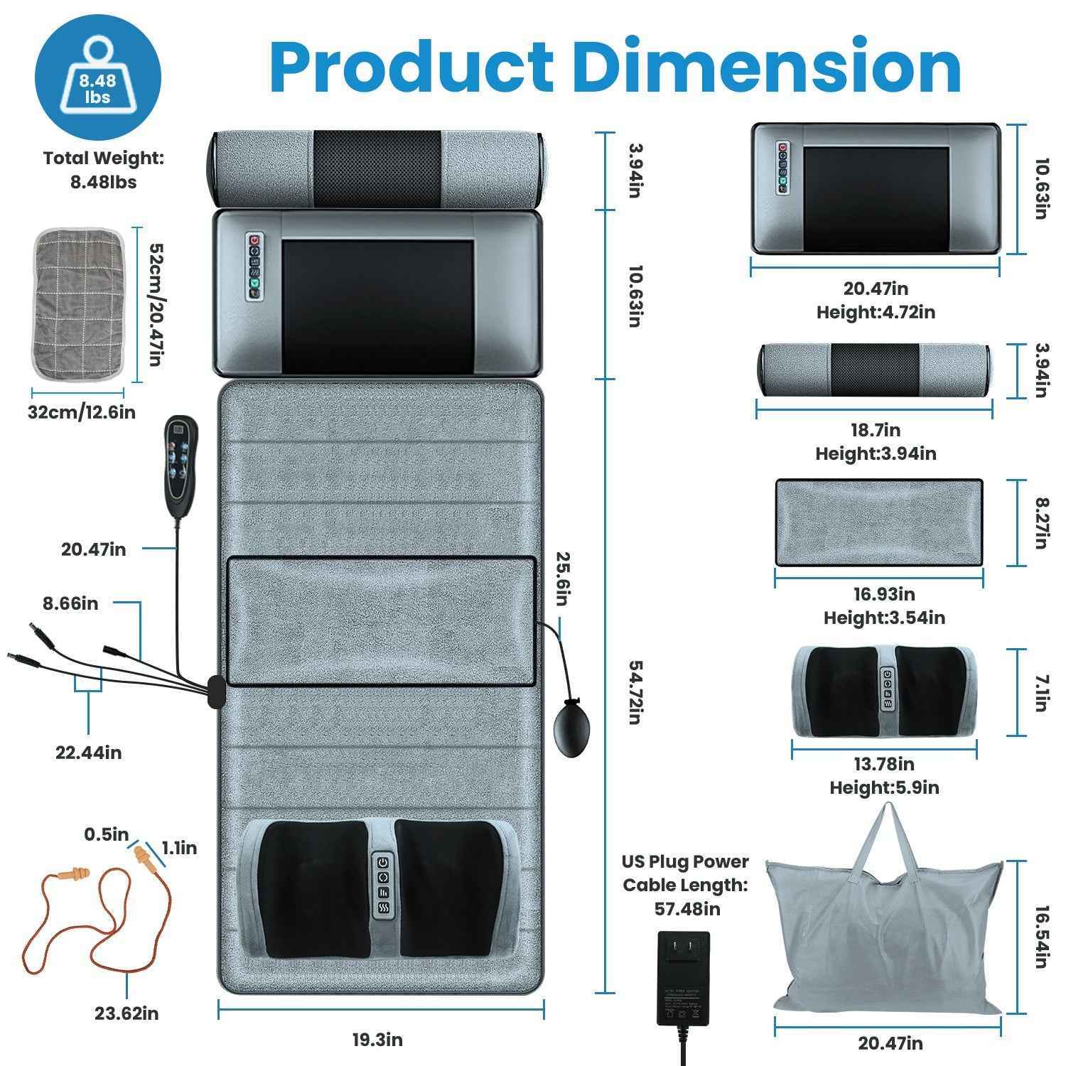 Advanced Full Body Electric Massage Mat