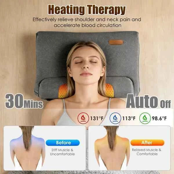 Ergonomic Pillow Memory Foam Cervical Massager