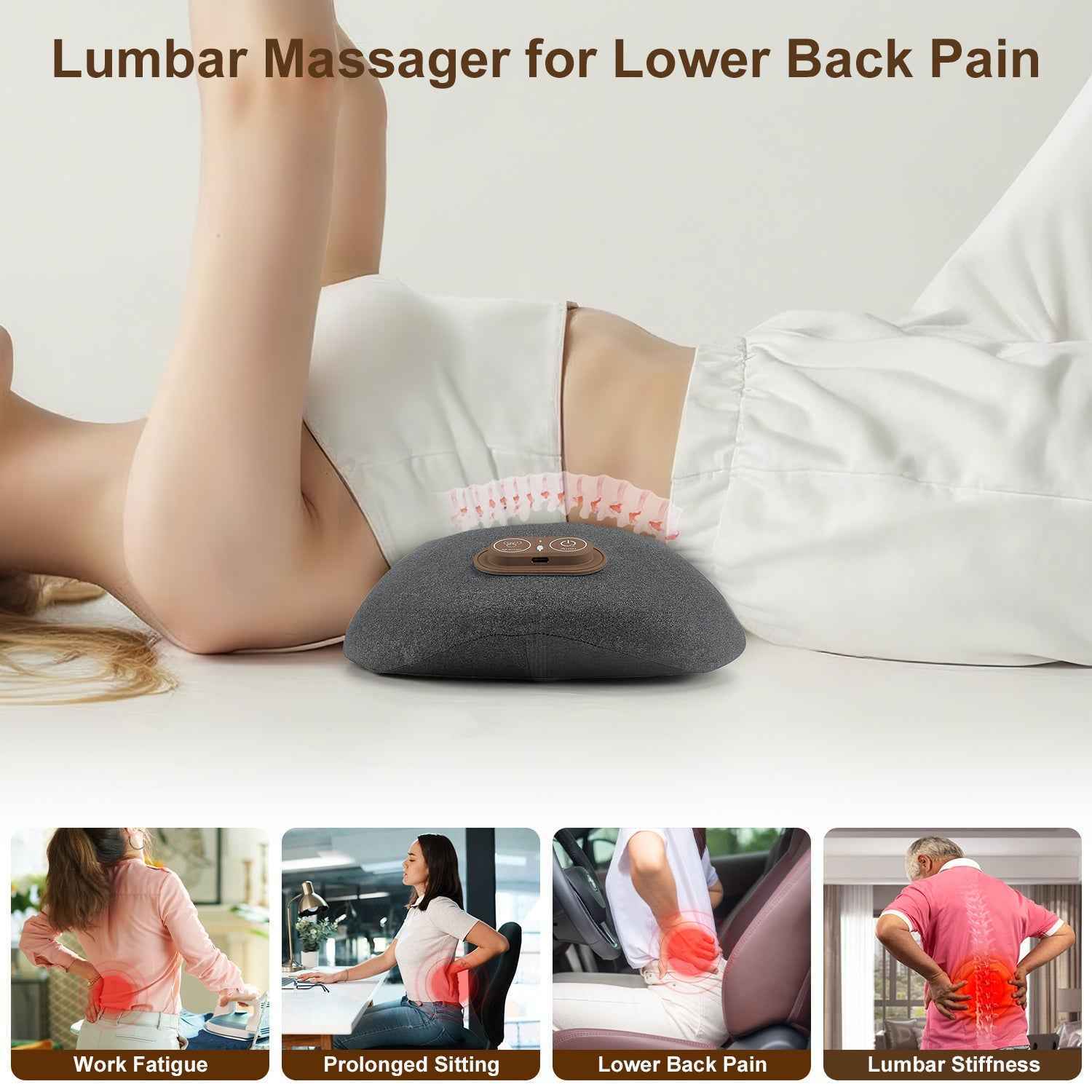 3 In 1 Electric Heating Lumbar Massager
