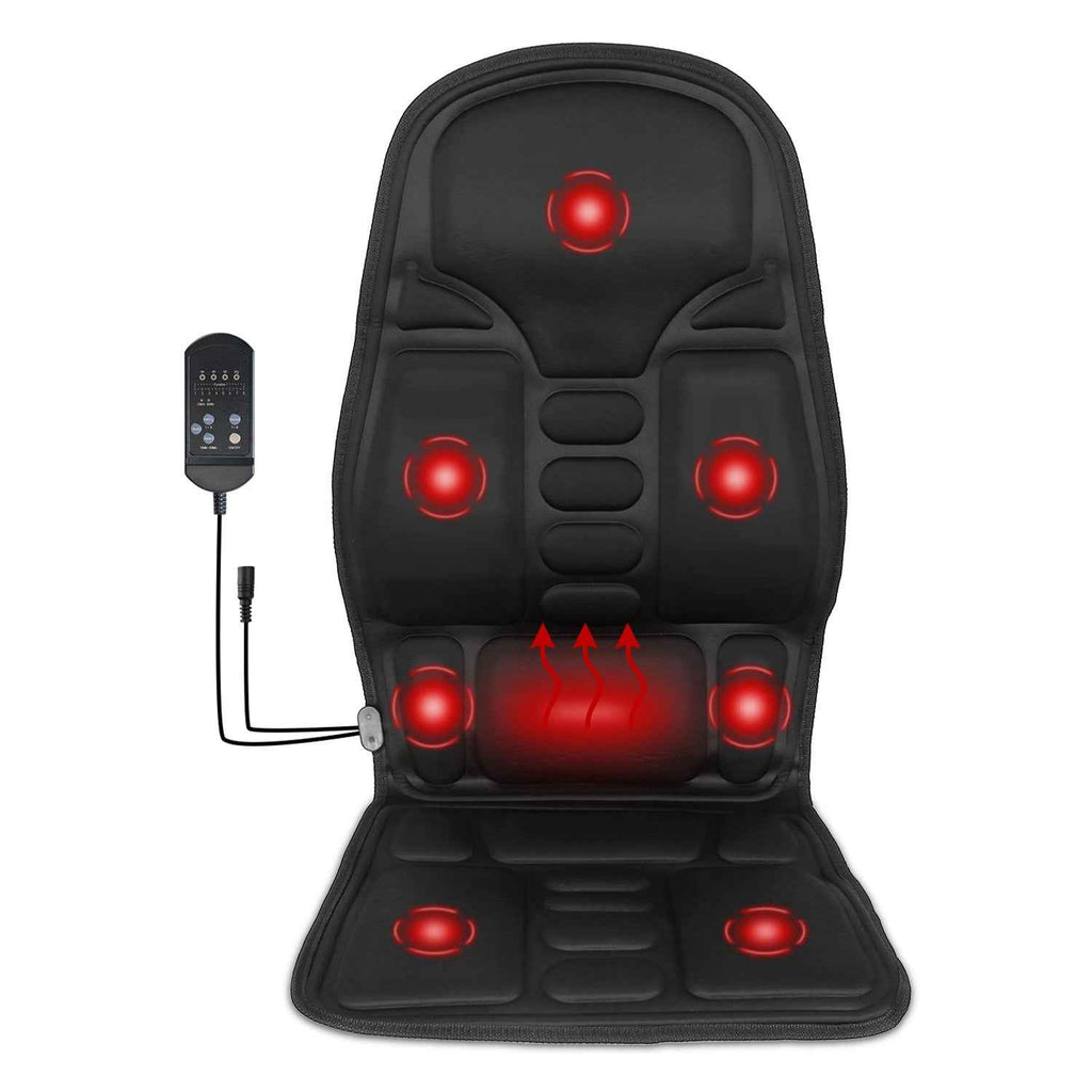 1Pc Back Massager Cushion Electric Massage Car Seat Cushion Chair Pad With Heating Function 8 Vibration Modes 3 Intensity Levels Fedex Shipping - SYVELYA LABS